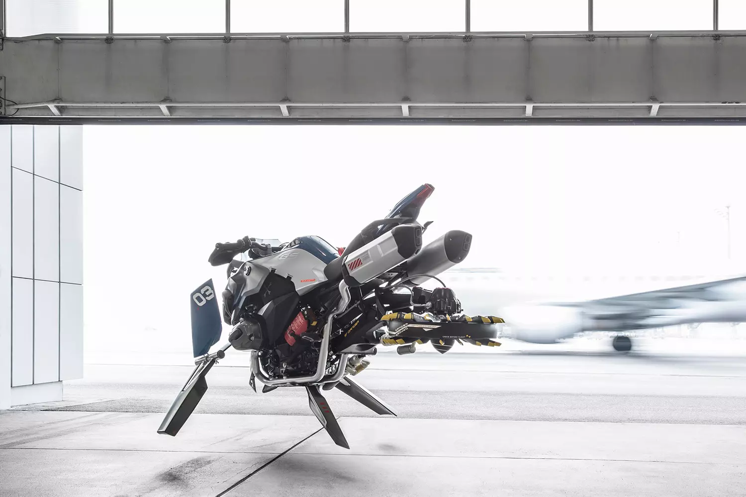 BMW Designed a Life-Sized Flying Motorcycle