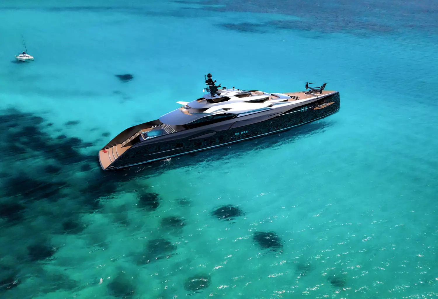 The Luxurious Megayacht Built Like a Spaceship