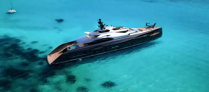 The Luxurious Megayacht Built Like a Spaceship